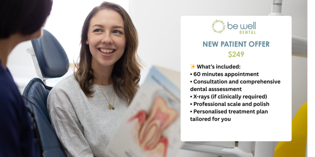 New patient dental offer at Be Well Dental in Highgate Hill QLD