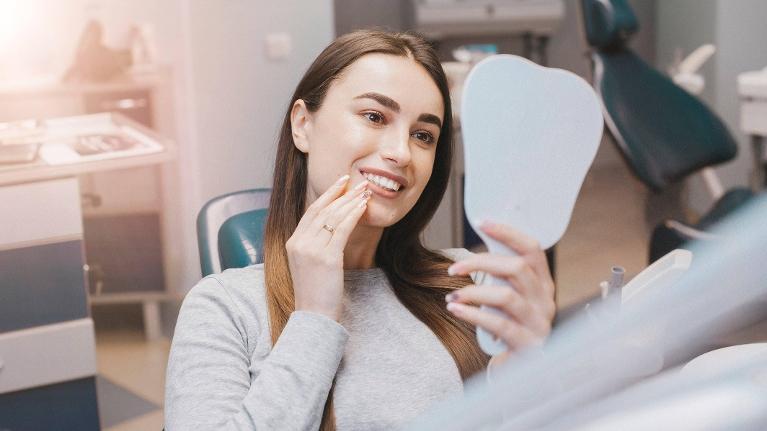 girl at the dentist in highgate hill qld