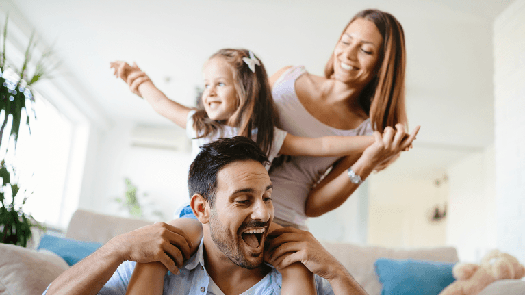 family having fun in highgate hill