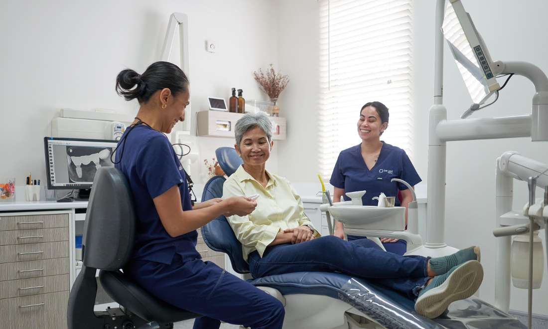 Dr Trang with one of our lovely patients in our Highgate Hill Practice